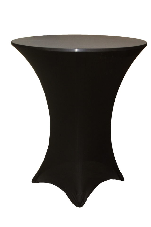 Rental store for LINEN, 24  RND SPANDEX BLACK HI BOY in New Orleans LA