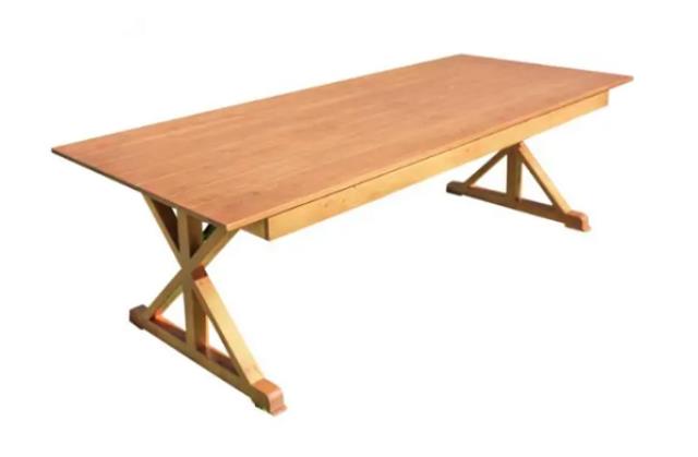 Rental store for TABLE, FARM 8  x 40  NATURAL X LEGS in New Orleans LA