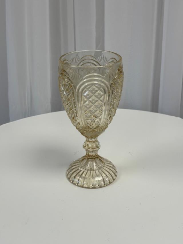 Rental store for GLASS, GINGER GOLD GOBLET CAROUSEL 11OZ. in New Orleans LA