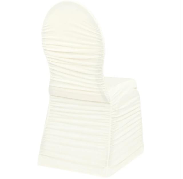 Where to find CHAIR COVER, IVORY RUCHED SPANDEX in New Orleans